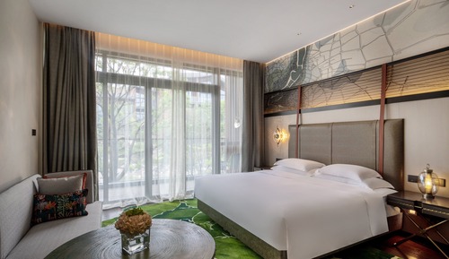 Habitación estándar, 1 cama de matrimonio grande, vistas al jardín