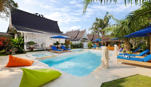 Casa de campo Signature, 1 cama de matrimonio, vistas a la piscina (Suite)