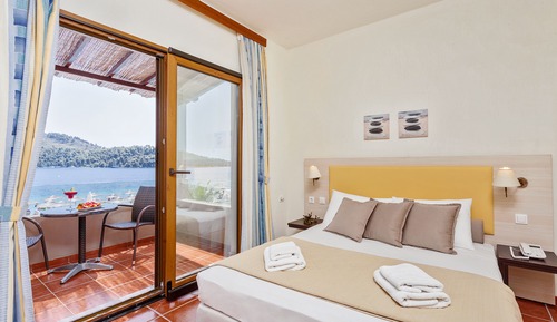 Habitación estándar doble, 1 cama doble, balcón, vistas a la piscina