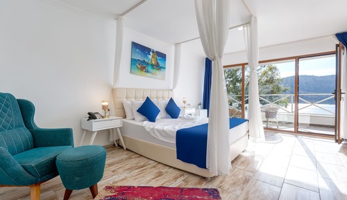 Habitación superior, balcón, vistas al mar