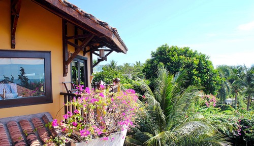 Bungalow, vistas al mar