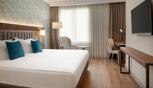 Habitación estándar, 1 cama de matrimonio grande con sofá cama, vistas a la ciudad