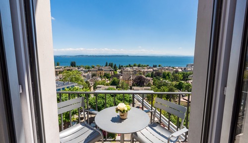 Habitación doble, balcón, vistas al lago