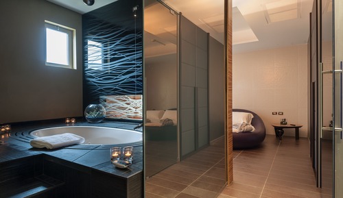 Suite estudio (Living, camera, terrazza, piano terra)