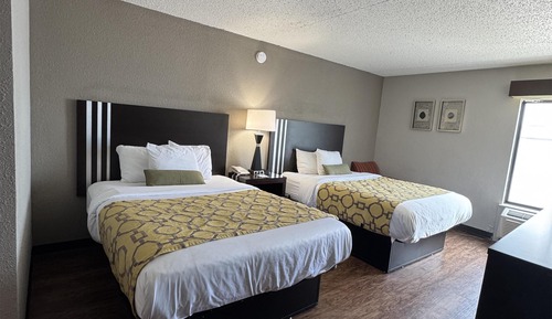 Habitación estándar, 2 camas de matrimonio, no fumadores, frigorífico y microondas