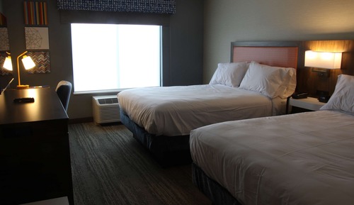 Habitación, 2 camas de matrimonio, frigorífico