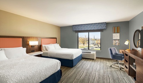 Habitación, 2 camas de matrimonio, accesible para personas con discapacidad (Hearing)