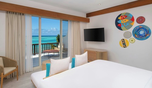 Habitación Deluxe, 1 cama de matrimonio grande, no fumadores, frente al mar