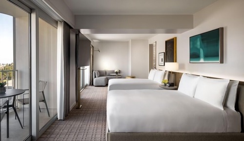 Fairmont Gold, Suite estudio ejecutiva, 2 camas de matrimonio, balcón, planta ejecutiva