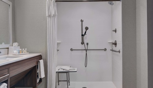 Suite, 1 cama de matrimonio grande, accesible para personas con discapacidad (Roll In Shower)
