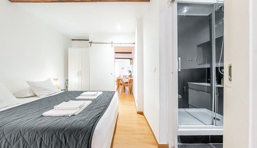 Apartamento romántico, patio