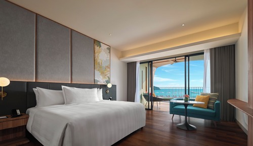Habitación Deluxe, 1 cama de matrimonio grande, vistas al mar