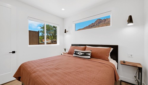 Bungalow Deluxe, 1 cama de matrimonio grande con sofá cama, vistas a la montaña