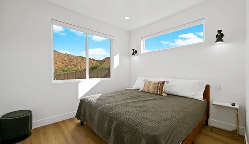 Bungalow Deluxe, 1 cama de matrimonio grande con sofá cama, vistas a la montaña