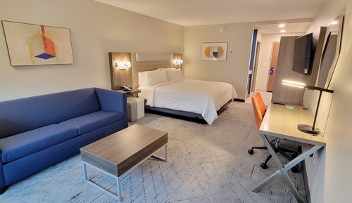 Suite, 1 cama de matrimonio grande, bañera accesible (Communications)