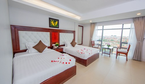 Habitación Deluxe con 2 camas individuales, vistas a la ciudad