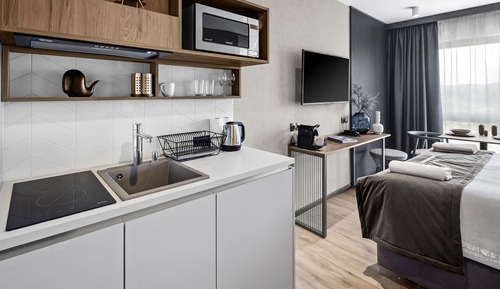 Estudio superior, baño privado