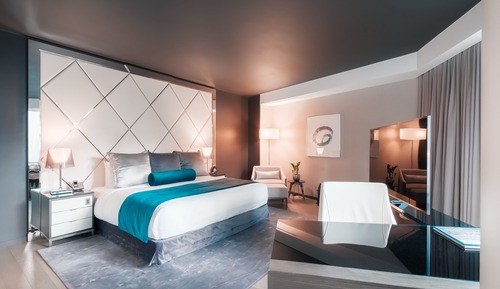 Estudio, 1 cama de matrimonio grande, vistas a la ciudad