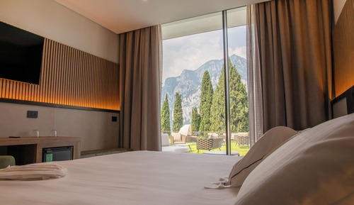 Habitación estándar con 1 cama doble o 2 individuales, vistas al jardín