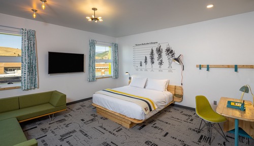 Estudio, 1 cama de matrimonio grande
