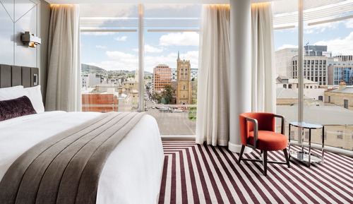 Habitación panorámica, 1 cama de matrimonio grande, no fumadores, vistas a la ciudad