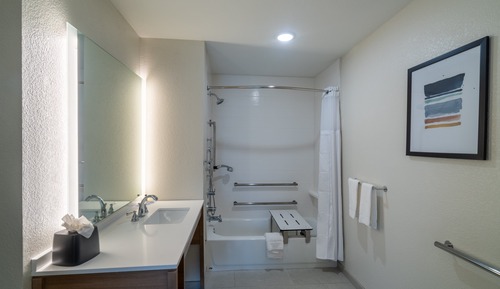 Suite estudio, 1 cama de matrimonio, accesible en silla de ruedas, cocina (Accessible Tub)