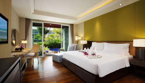 Habitación Deluxe, acceso a la piscina