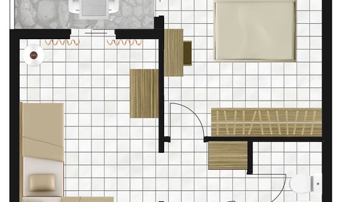 Habitación familiar, vistas al mar