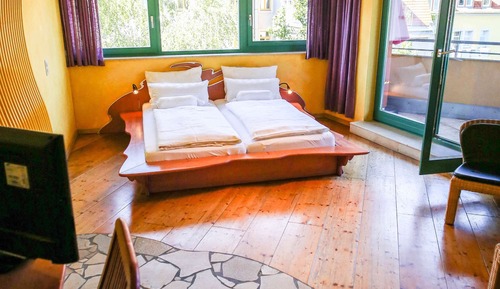 Habitación doble de uso individual, balcón