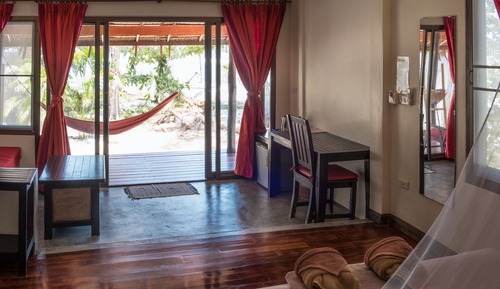Bungalow Deluxe, 1 habitación, terraza, vistas parciales al mar