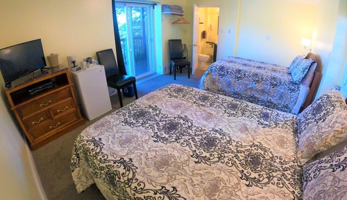 Habitación estándar, 2 camas dobles, vistas al lago
