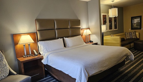 Suite, 1 cama de matrimonio grande con sofá cama, accesible para personas con discapacidad (HEARING)