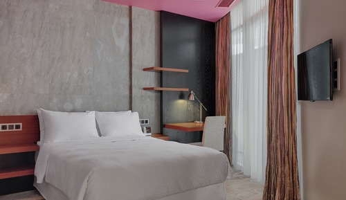 Ático, 1 cama de matrimonio grande