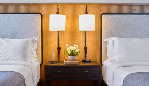 Habitación Deluxe, 2 camas de matrimonio, vistas a la ciudad (Deluxe Double Double)