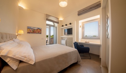 Habitación superior, 1 cama doble, terraza, vistas a la piscina