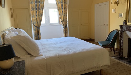 Habitación Deluxe doble, baño privado, vistas al parque (Chambre jaune)