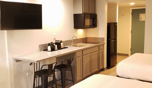 Habitación estándar, 2 camas dobles, no fumadores, cocina básica