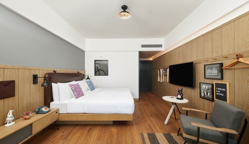 Habitación estándar, 1 cama de matrimonio, vistas a la ciudad