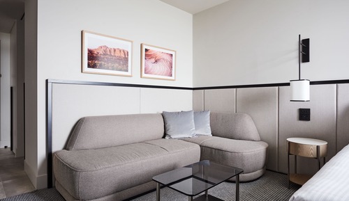 Habitación, varias camas