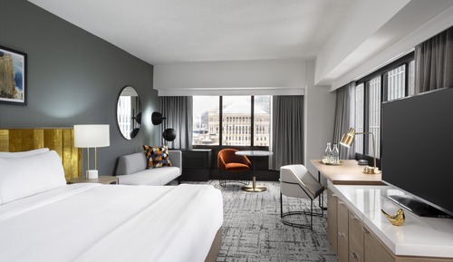 Habitación Grand, 1 cama de matrimonio grande (Chicago Skyline View)