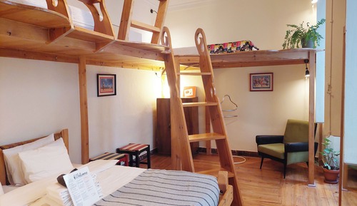 Habitación triple de diseño