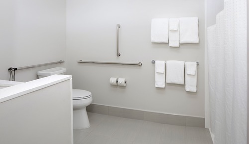 Suite, 1 cama de matrimonio grande, accesible para personas con discapacidad (Comm, Roll in Shower)
