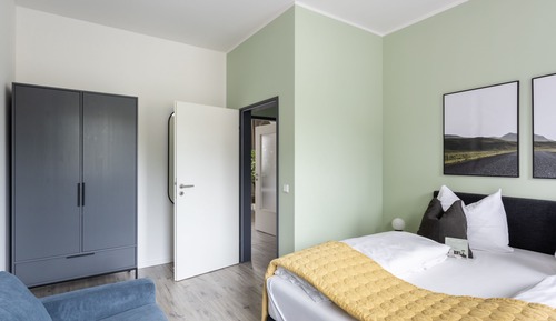 Apartamento, 1 cama de matrimonio con sofá cama (Chemnitz Hartmannstr | One-Bedroom Su)