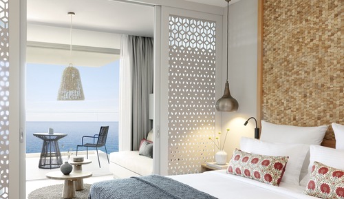 Habitación familiar, vistas al mar