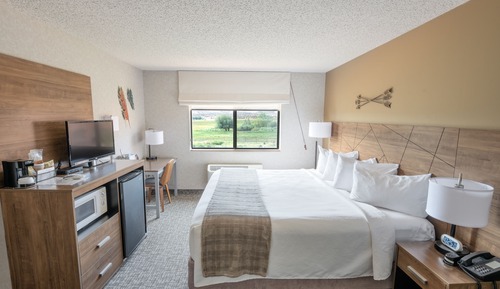 Habitación tradicional, 1 cama de matrimonio grande, frigorífico, vistas a la montaña