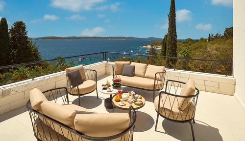 Suite estudio presidencial, terraza, vistas al mar