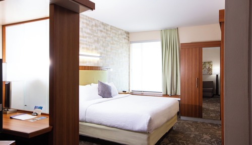 Estudio, 1 cama de matrimonio grande con sofá cama (Mobility/Hearing Access, Roll-in Shwr)