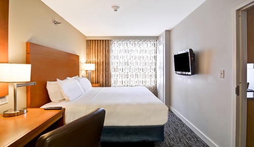 Suite, 1 cama de matrimonio grande con sofá cama (Roll-In Shower)