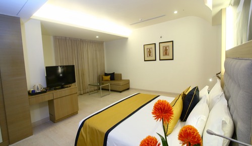 Habitación ejecutiva, 1 cama de matrimonio grande, vistas a la ciudad