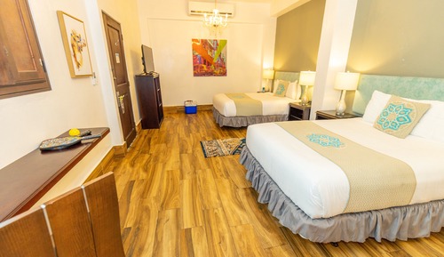 Habitación doble, 2 camas de matrimonio